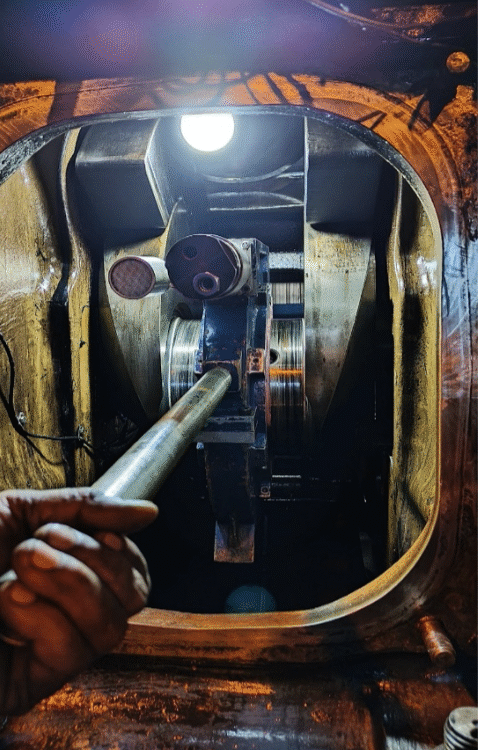 Onsite crankshaft machining