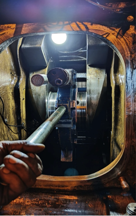 Onsite crankshaft machining