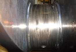 Wartsila 4L20 Crankshaft before repair

