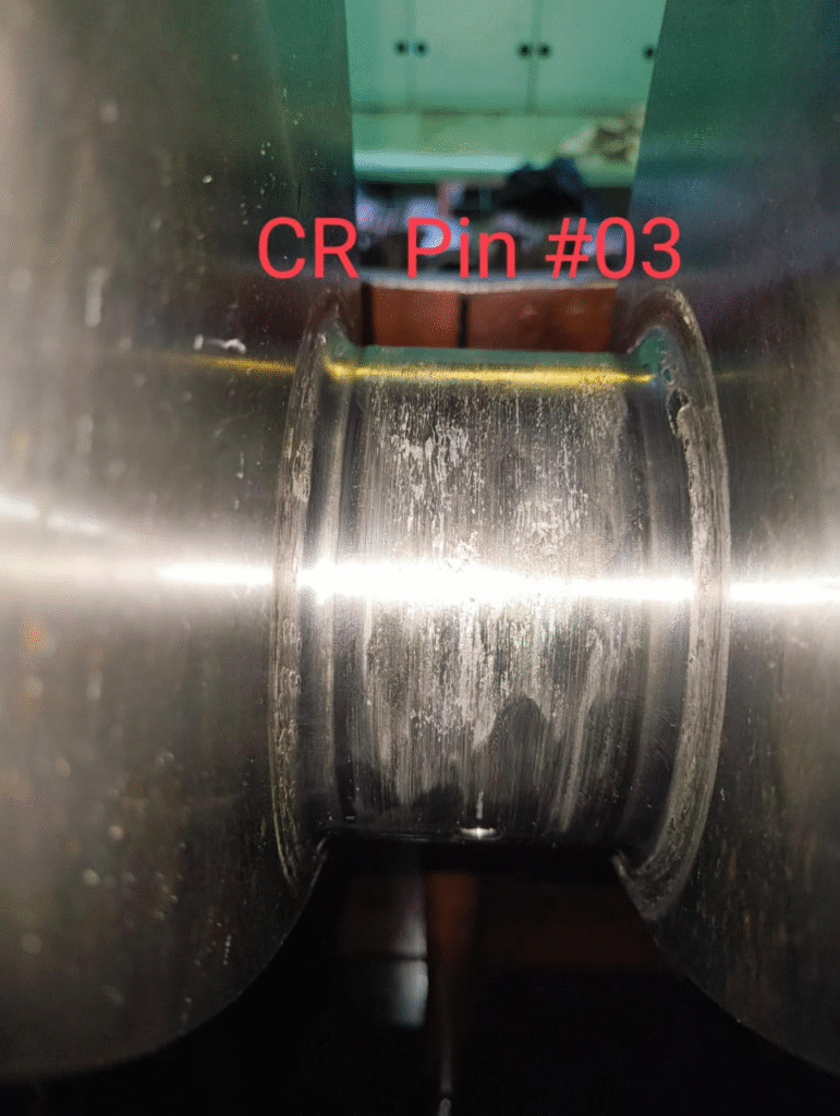  MAN B&W 5L16/24 Engine CR Pin Having Dent Marks and Line Marks 

