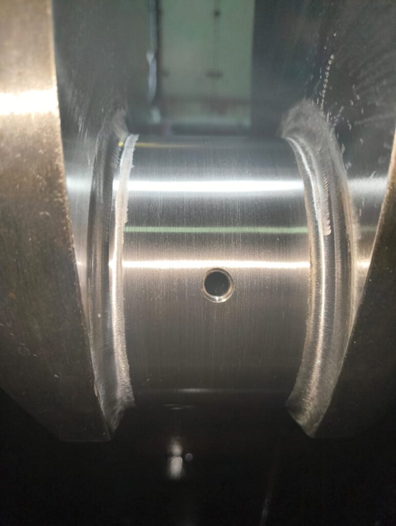 Crankshaft After Polishing of MAN B&W 5L16/24 Engine

