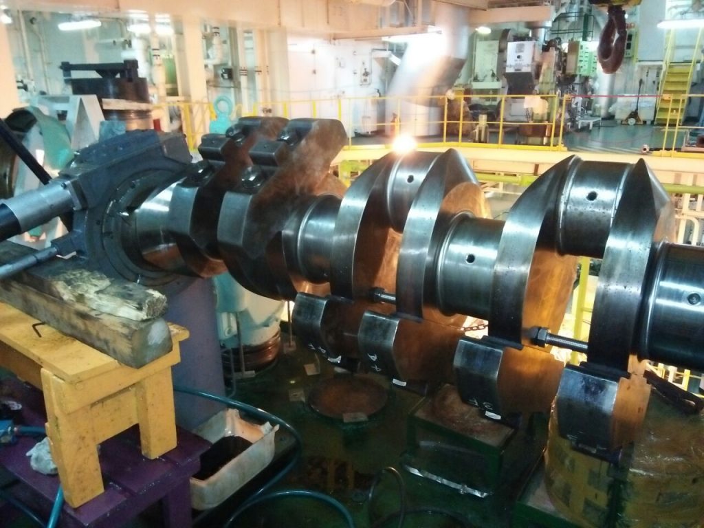 Crankshaft Repair on Board a Vessel