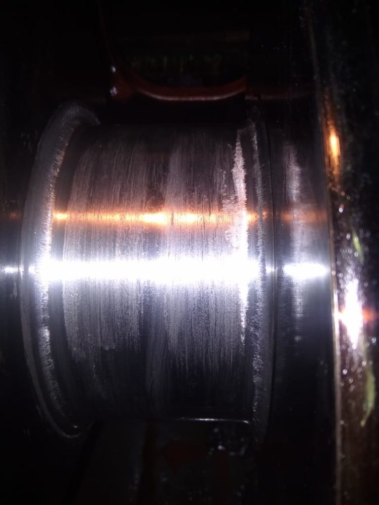 Damage Crankpin of Wartsila 12V32