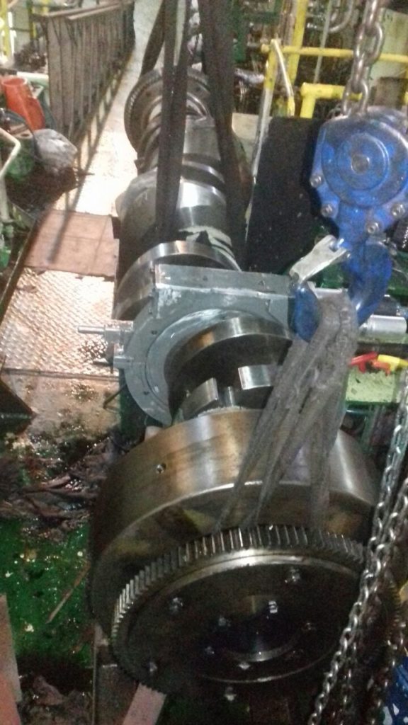 Grinding of Main Journal on Board a Vessel