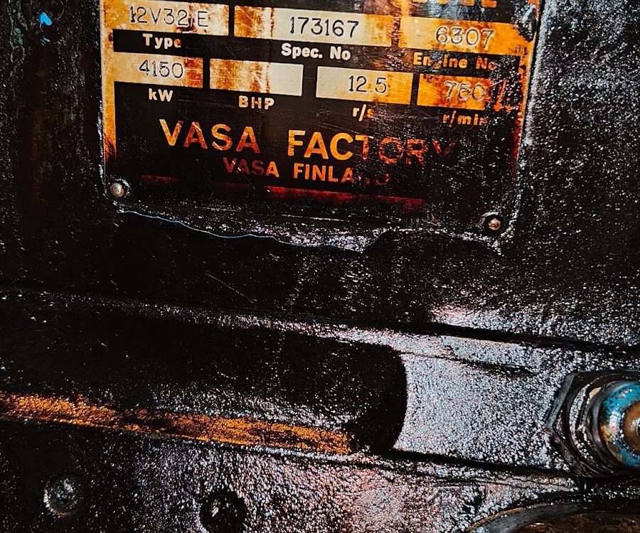 Onsite Crankshaft Grinding of WARTSILA VASA Engine Model 12V32LN